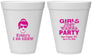 Personalized Bachelorette 12 oz Foam Cups - Girls Just Wanna Party | 60158
