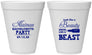 Personalized Bachelorette 12 oz Foam Cups - Beauty Beast | 60161