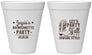 Personalized Bachelorette 12 oz Foam Cups - Cowgirl Boots | 60163