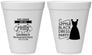 Personalized Bachelorette 12 oz Foam Cups - Little Black Dress | 60164