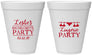 Personalized Bachelorette 12 oz Foam Cups - Lingerie Party | 60171