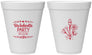 Personalized Bachelorette 12 oz Foam Cups - Flowers | 60174