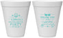 Personalized Bachelorette 12 oz Foam Cups - Beach | 60177