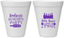 Personalized Bachelorette 12 oz Foam Cups - Wine Drink Or Two | 60178