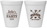 Personalized Bachelorette 12 oz Foam Cups - The Hunt Is Over | 60186