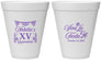 Personalized Quinceanera 12 oz Foam Cups - Viva La Fiesta Quince | 70008