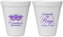 Personalized Quinceanera 12 oz Foam Cups - Mardi Gras Quince | 70010