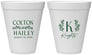 Personalized Wedding 12 oz Foam Cups - Monogram | 800