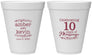 Personalized Anniversary 12 oz Foam Cups - 10 Years Of Marriage | 80000