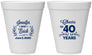 Personalized Anniversary 12 oz Foam Cups - Cheers To 40 Years | 80005