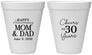 Personalized Anniversary 12 oz Foam Cups - Cheers To 30 Years | 80023