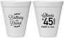 Personalized Anniversary 12 oz Foam Cups - Cheers To 45 Years | 80036