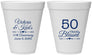 Personalized Anniversary 12 oz Foam Cups - 50 Years Blessed | 80037