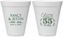 Personalized Anniversary 12 oz Foam Cups - Cheers To 55 Years | 80038
