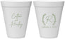 Personalized Wedding 12 oz Foam Cups - Monogram | 803