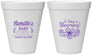 Personalized Baby Shower 12 oz Foam Cups - Blooming | 90009
