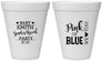 Personalized Baby Shower 12 oz Foam Cups - Gender Reveal Pink Or Blue | 90012