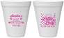 Personalized Baby Shower 12 oz Foam Cups - Sweet Little Lady | 90024