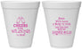 Personalized Baby Shower 12 oz Foam Cups - Cheers Bottle | 90031
