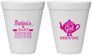Personalized Baby Shower 12 oz Foam Cups - Baby Girl Is Brewing | 90034