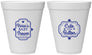 Personalized Baby Shower 12 oz Foam Cups - Cute Little Button | 90035