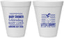 Personalized Baby Shower 12 oz Foam Cups - Little Squirt On The Way | 90043