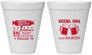 Personalized Baby Shower 12 oz Foam Cups - Beers Bbq Babies | 90060