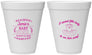 Personalized Baby Shower 12 oz Foam Cups - Sweet Little Lady | 90061