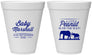 Personalized Baby Shower 12 oz Foam Cups - Peanut On The Way | 90062