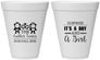Personalized Baby Shower 12 oz Foam Cups - Gender Reveal Boy Or Girl | 90063