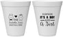 Personalized Baby Shower 12 oz Foam Cups - Gender Reveal Boy Or Girl | 90064