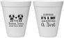 Personalized Baby Shower 12 oz Foam Cups - Twins Baby Cows | 90067