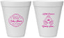 Personalized Baby Shower 12 oz Foam Cups - Princess Coming Soon | 90085