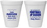 Personalized Baby Shower 12 oz Foam Cups - Football | 90091