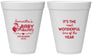 Personalized Baby Shower 12 oz Foam Cups - Christmas | 90191