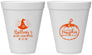 Personalized Baby Shower 12 oz Foam Cups - Little Pumpkin Halloween | 90196