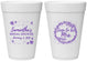 Personalized Bridal Shower 16 oz Foam Cups - Soon To Be Mrs | 100004