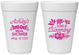 Personalized Bridal Shower 16 oz Foam Cups - Love Is Blooming | 100007