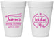 Personalized Bridal Shower 16 oz Foam Cups - Soon To Be Mrs | 100009