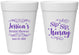 Personalized Bridal Shower 16 oz Foam Cups - Sip Sip Hooray | 100016
