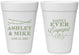 Personalized Engagement 16 oz Foam Cups - Happily Ever Engaged | 10006
