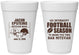 Personalized Bar Mitzvah 16 oz Foam Cups - 13th Birthday Football | 110003