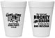 Personalized Bar Mitzvah 16 oz Foam Cups - 13th Birthday Hockey | 110006