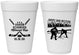 Personalized Bar Mitzvah 16 oz Foam Cups - 13th Birthday Hockey | 110007