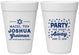 Personalized Bar Mitzvah 16 oz Foam Cups - 13th Birthday Mazel Tov | 110019