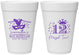 Personalized Bat Mitzvah 16 oz Foam Cups - 12th Birthday Mazel Tov | 120000