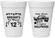 Personalized Bat Mitzvah 16 oz Foam Cups - 12th Birthday Hollywood | 120006