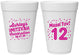 Personalized Bat Mitzvah 16 oz Foam Cups - 12th Birthday Mazel Tov | 120007
