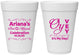 Personalized Bat Mitzvah 16 oz Foam Cups - 12th Birthday Oy Vey | 120008