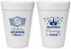 Personalized Bat Mitzvah 16 oz Foam Cups - 12th Birthday Volleyball | 120015
